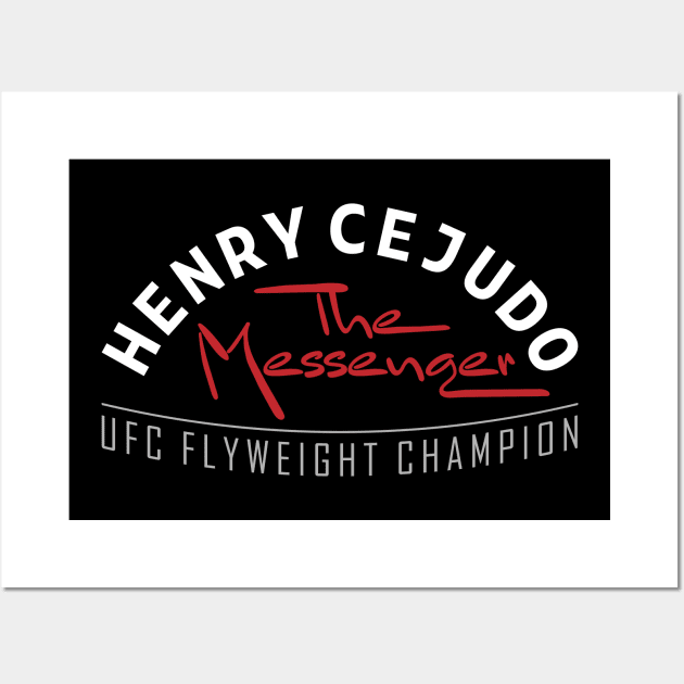 Henry Cejudo The Messenger Wall Art by cagerepubliq